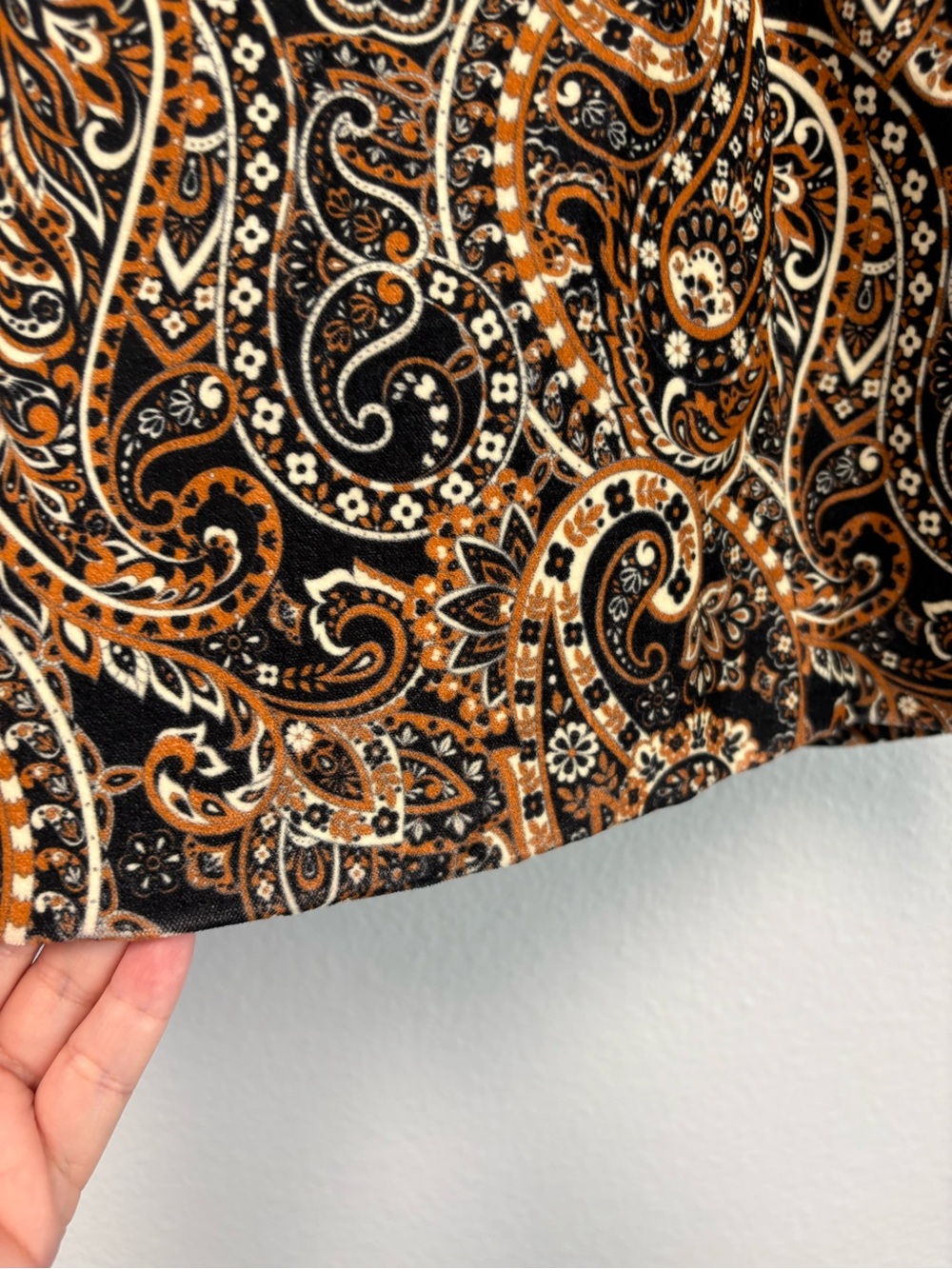 New Driftwood Velvet Jacquard Paisley 70’s Style Blazer Size XS - Picture 12 of 14